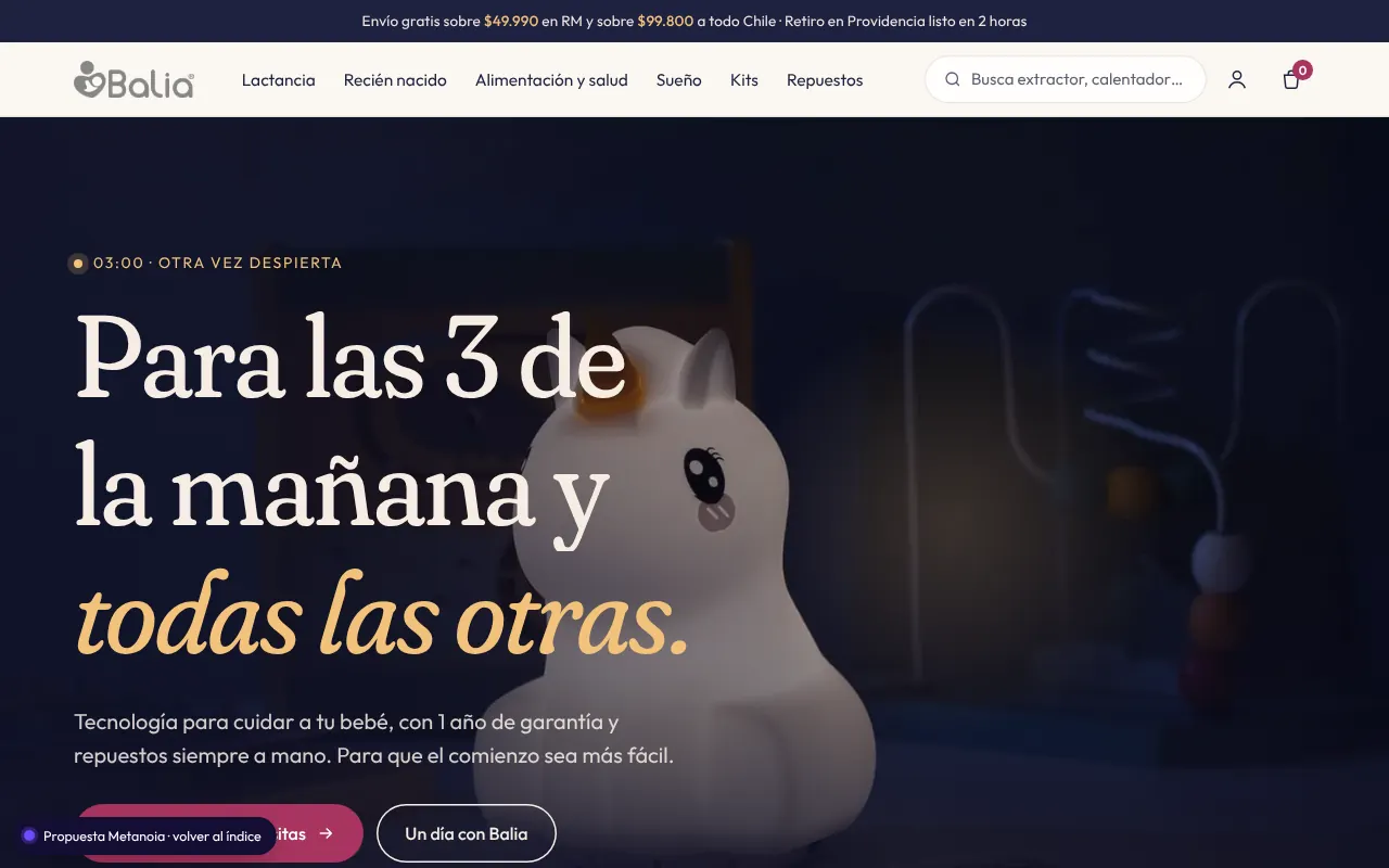 Propuesta de rediseño para Balia