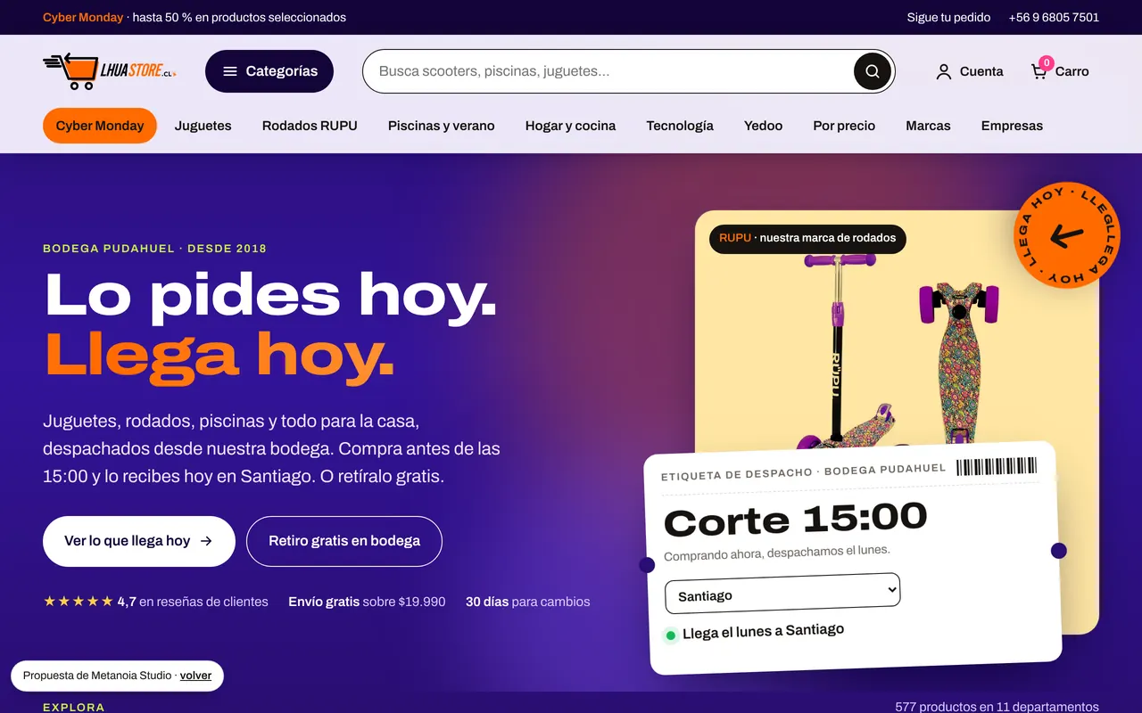 Propuesta de rediseño para Lhua Store